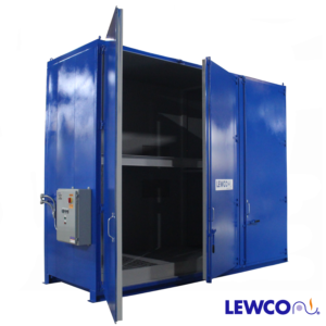 controlled temperature storage cabinet, drum storage cabinet, tote storage cabinet